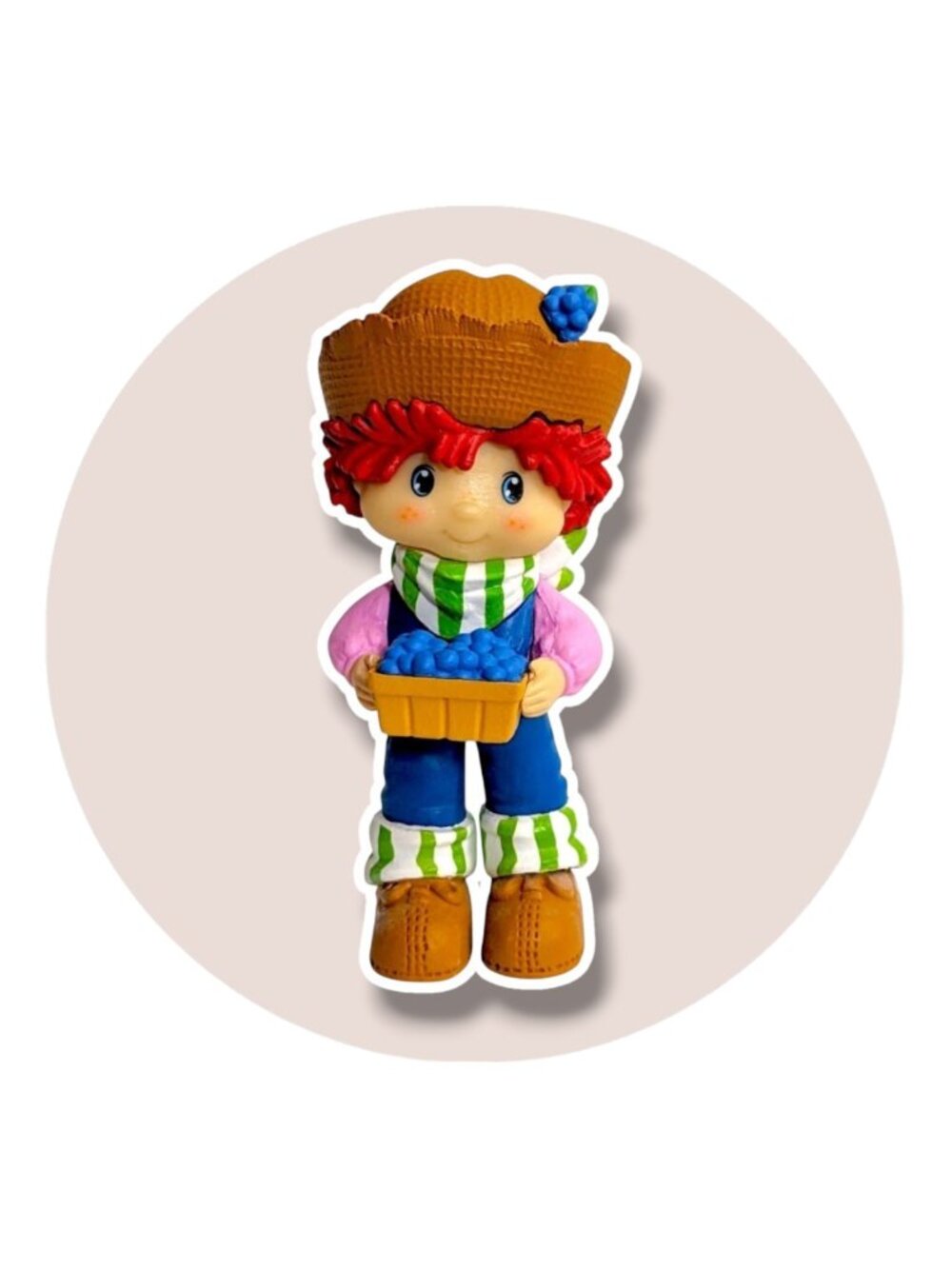 Strawberry Shortcake Action Figure Toy: Huckleberry Pie, 2.5 in.